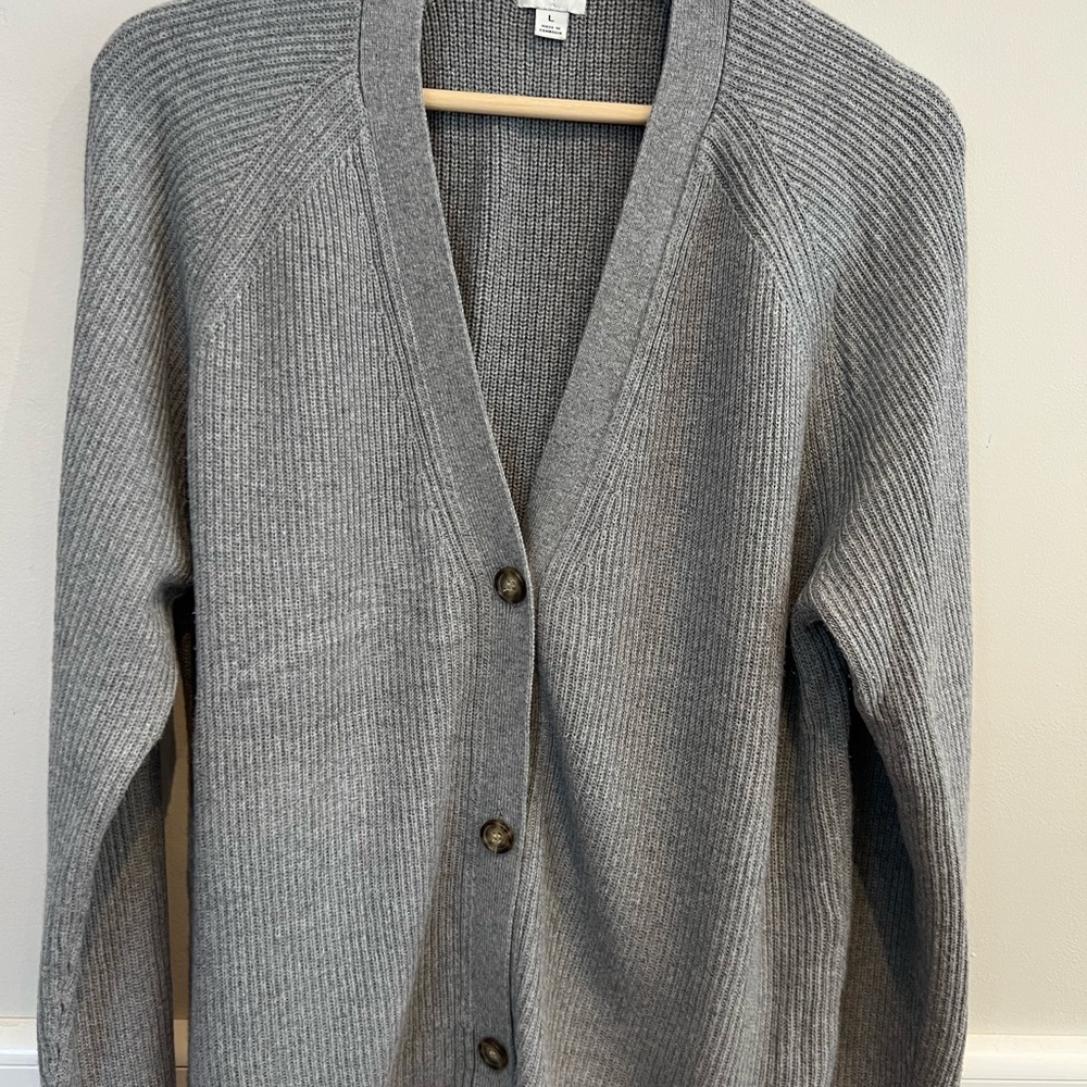 J. Crew Factory Heather Gray Women's Cardigan